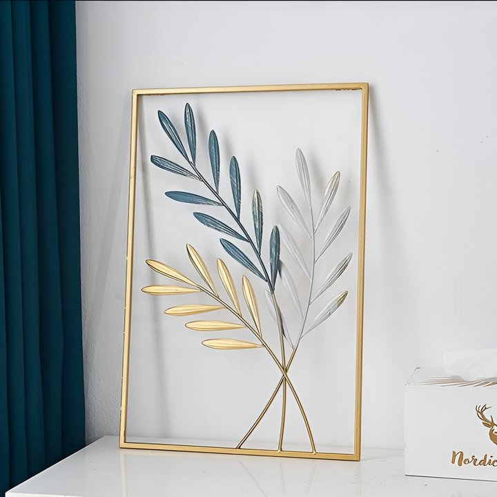 Skanto | Leafy Luxe Nordic Metal Leaf Veggkunst