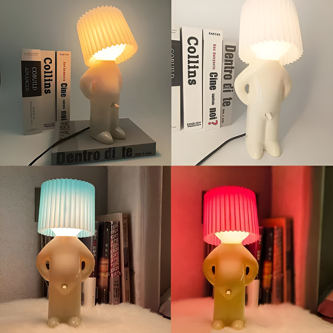 Skanto | Bordlampe - Kreativ liten Shy Boy LED lampe