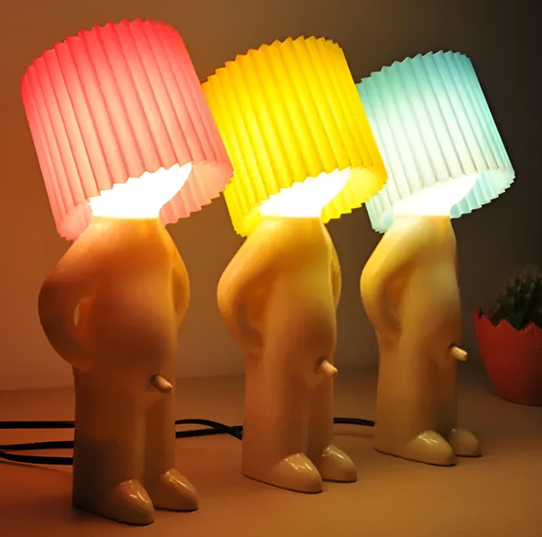 Skanto | Bordlampe - Kreativ liten Shy Boy LED lampe