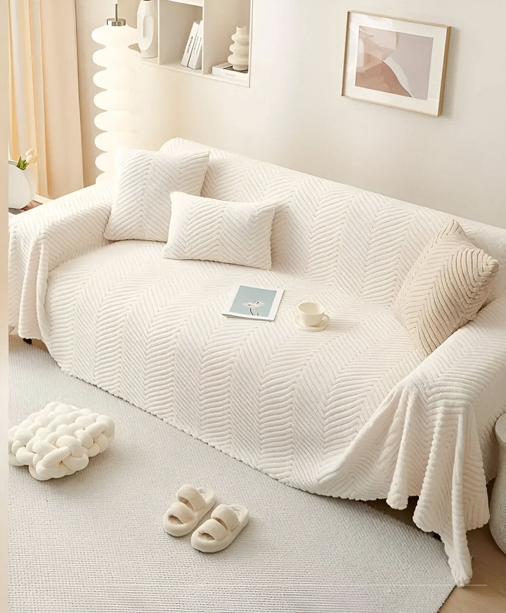 Skanto | LuxuraWrap Sofa Cover – Non‑Slip Pet‑Friendly Couch Protector