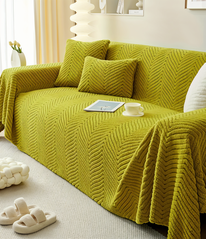 Skanto | LuxuraWrap Sofa Cover – Non‑Slip Pet‑Friendly Couch Protector