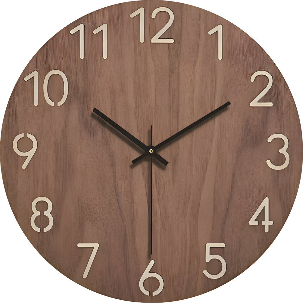 Skanto | Minimalistisk Treveggklokke