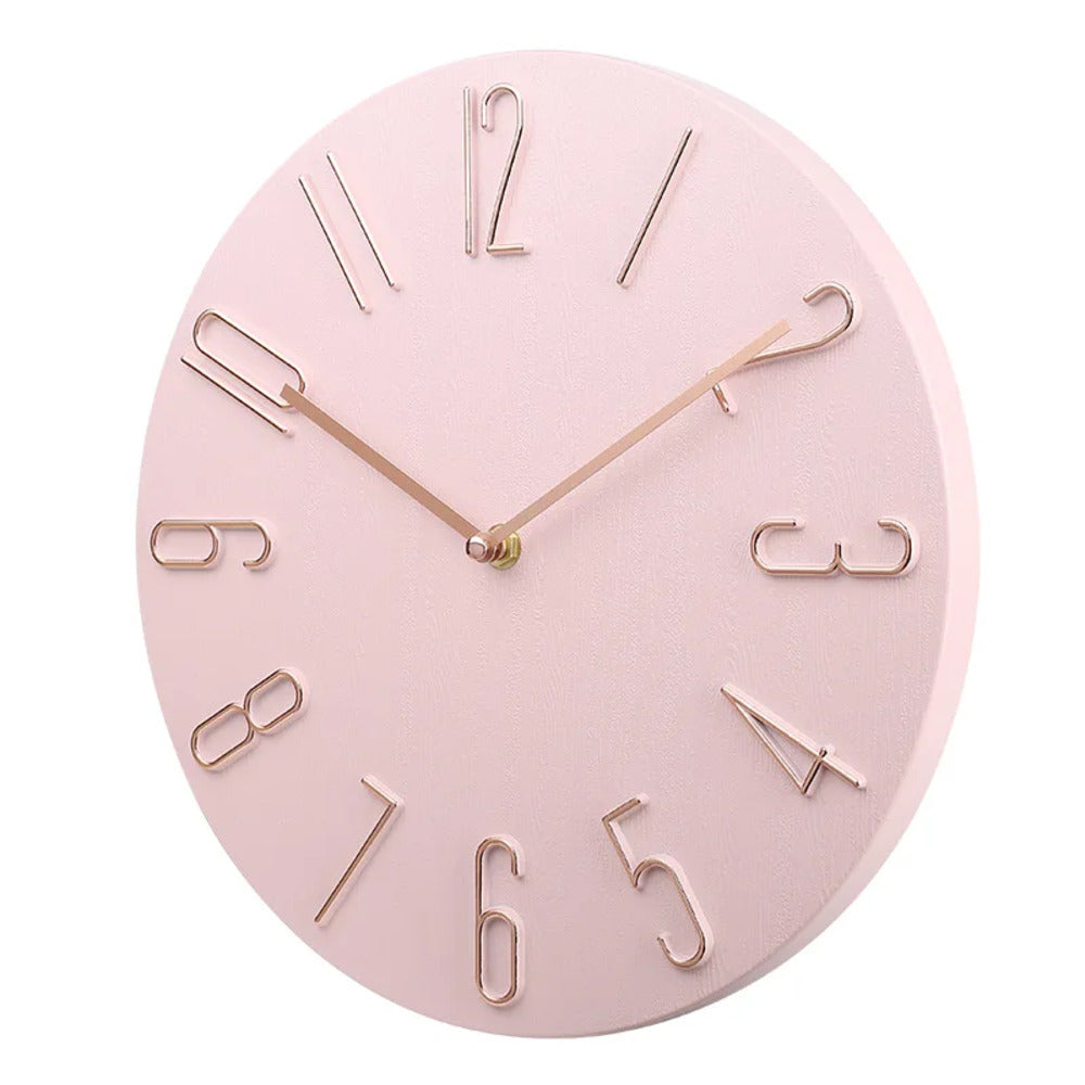 Silencio Moderne, geräuschlose Wanduhr – Minimalistics Design mit Quarzwerk