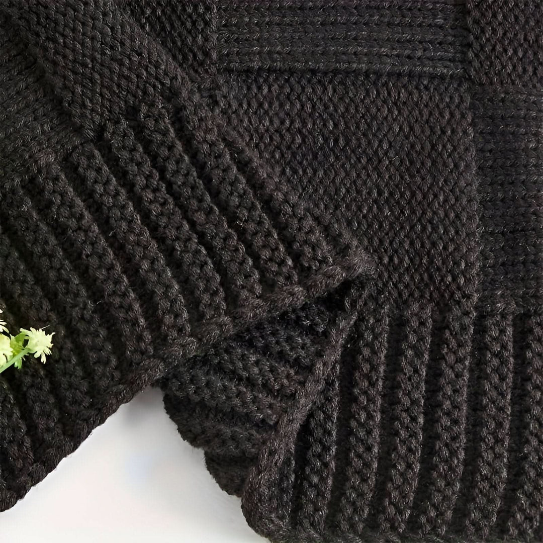 Skanto | MONOSTRIPE – Minimalistisk strikket teppe