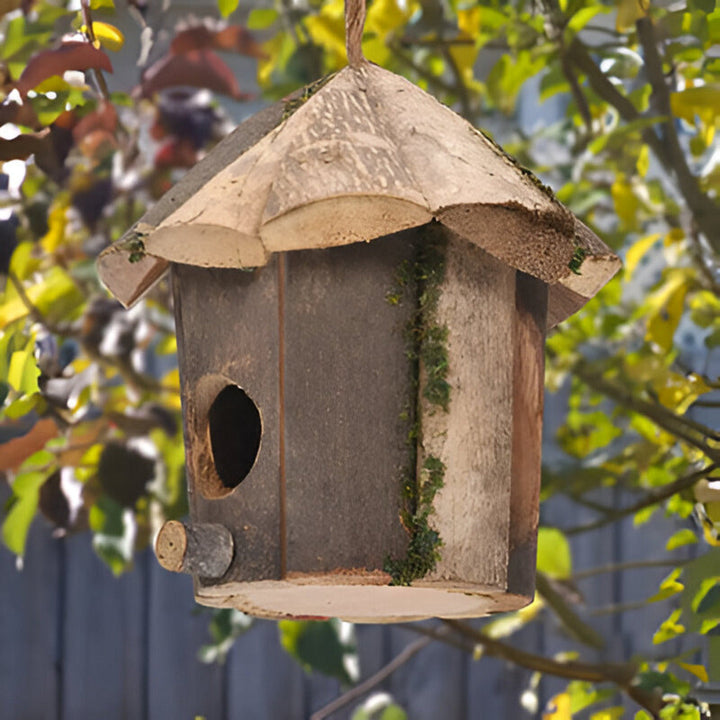 Skanto | Rustikk Tre Kolibri Fuglehus