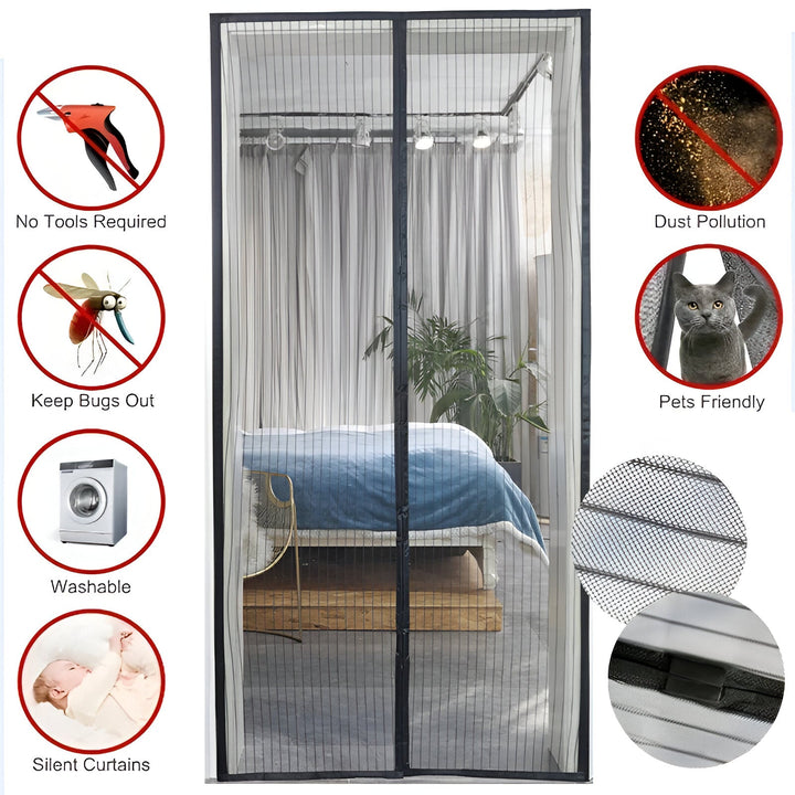 MagniSeal™ Magnetisk Dørnett Mot Insekter | Skanto