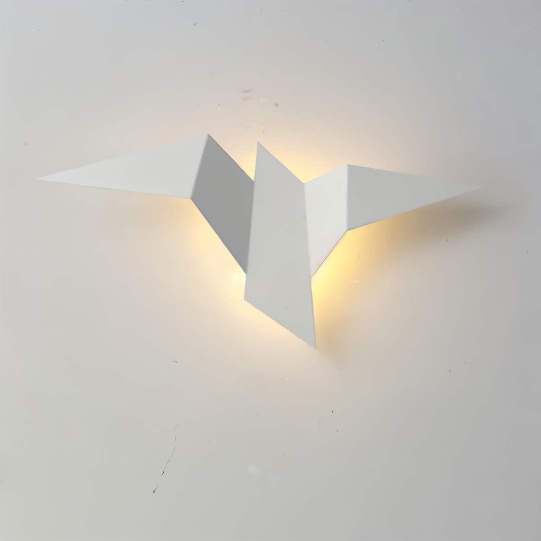Skanto | OriTori Vegglampe - Geometrisk Origami Fugl Vegglampe - Japansk Stil Vegglampe Design