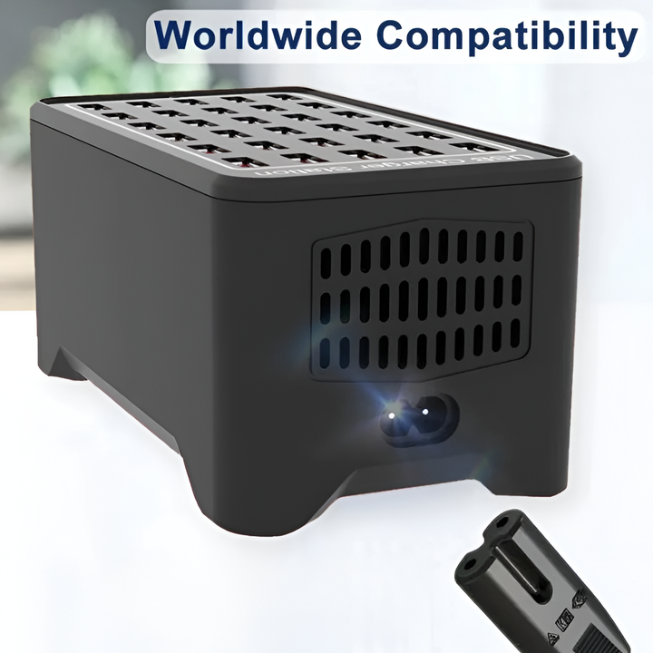 Skanto | PowerPort Pro 30 - Universal Multi-USB Lade Stasjon med 30 Porter