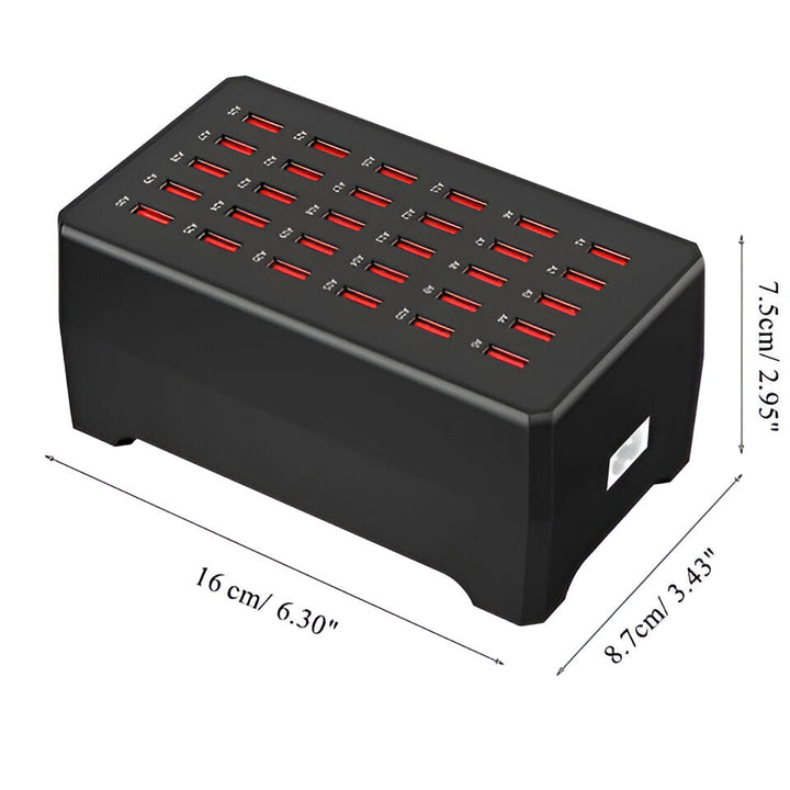 Skanto | PowerPort Pro 30 - Universal Multi-USB Lade Stasjon med 30 Porter