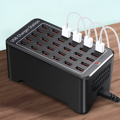 Skanto | PowerPort Pro 30 - Universal Multi-USB Lade Stasjon med 30 Porter