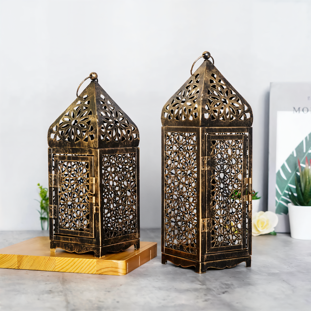 Skanto | Dekorativt Jernlysholder med Arabesque-Mønster