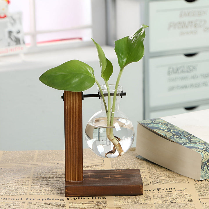 Skanto | Rustikk Tre Hydroponisk Planteholder