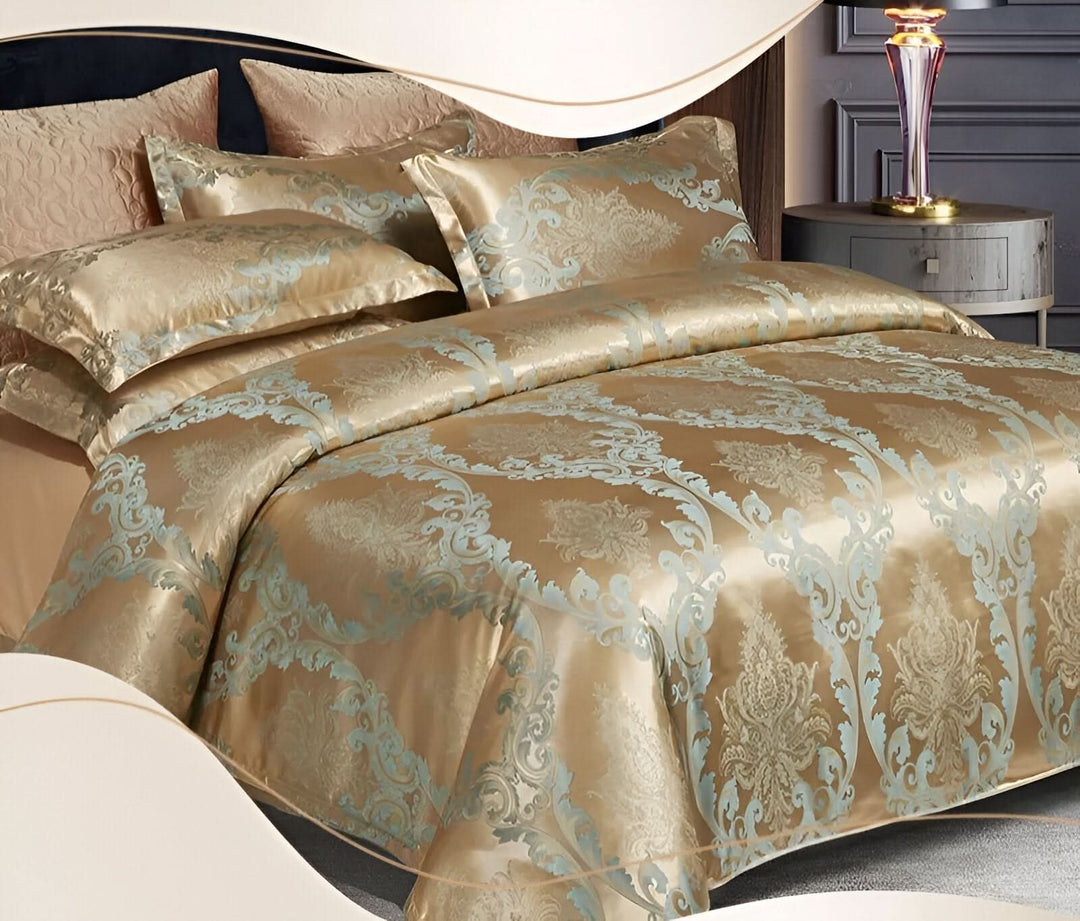 Skanto | SILKLOFT – Elegant Satin Jacquard Sengetøysett