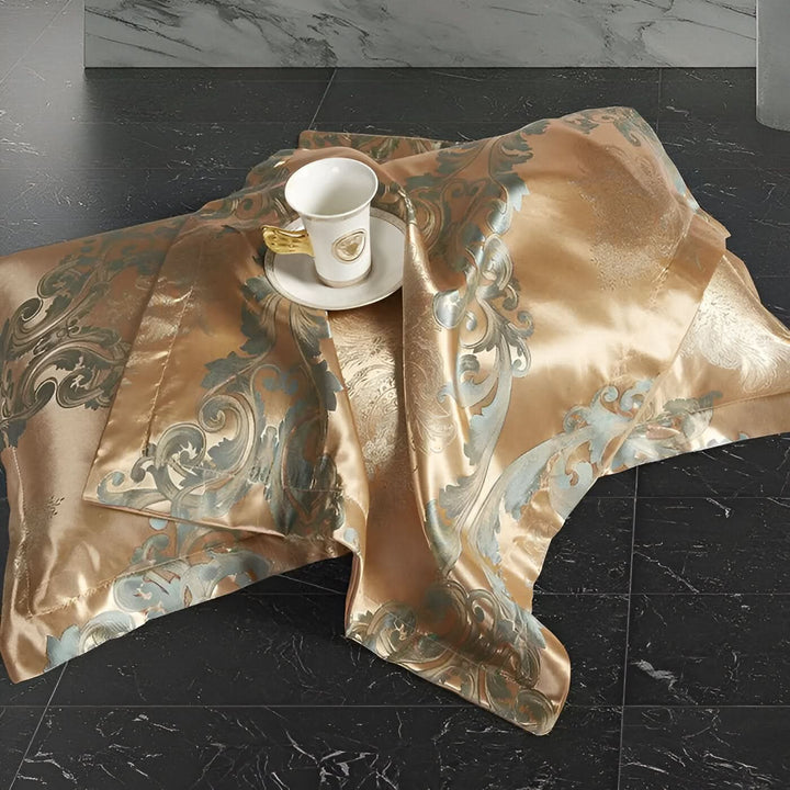 Skanto | SILKLOFT – Elegant Satin Jacquard Sengetøysett