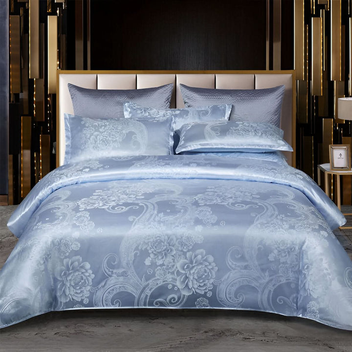 Skanto | SILKLOFT – Elegant Satin Jacquard Sengetøysett