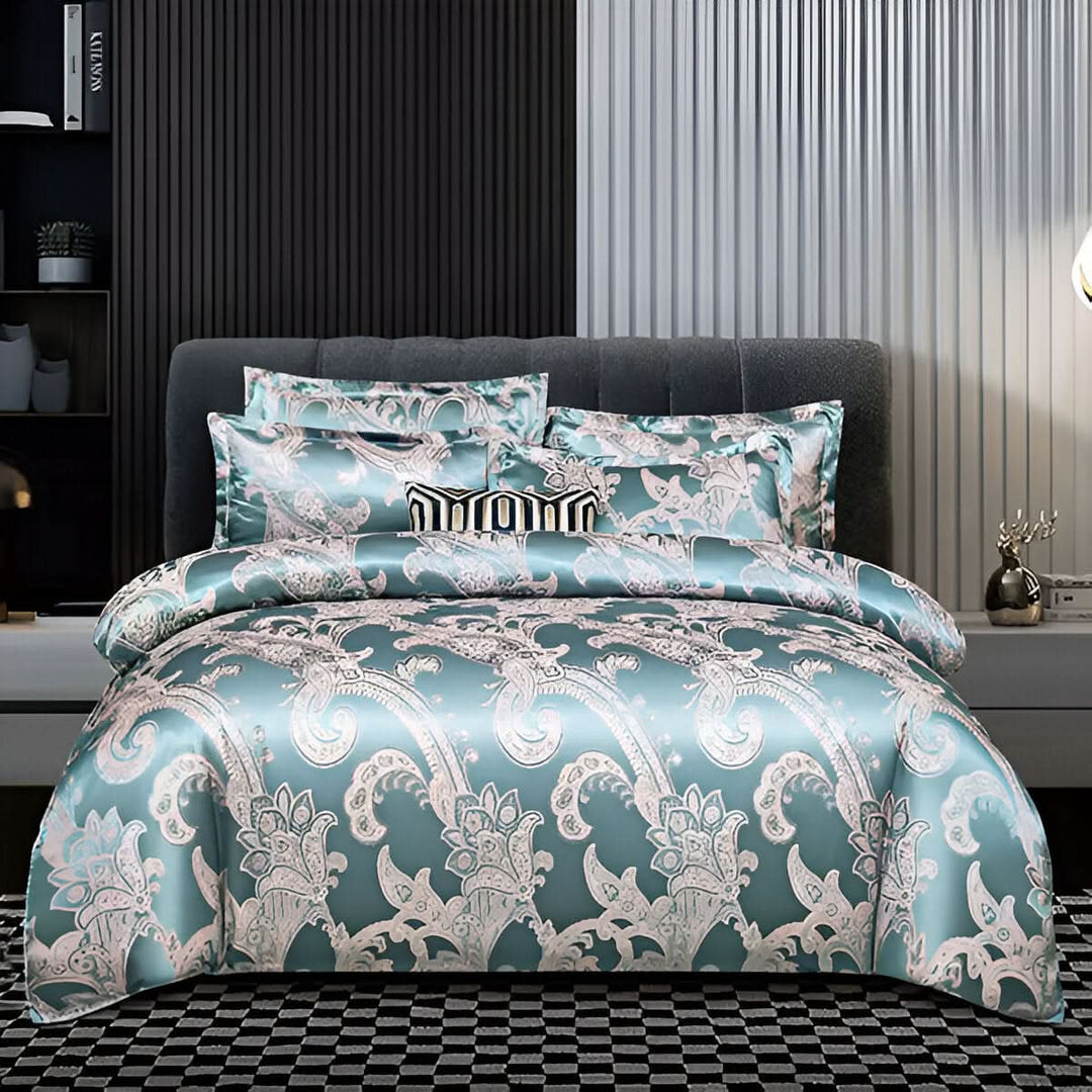 Skanto | SILKLOFT – Elegant Satin Jacquard Sengetøysett