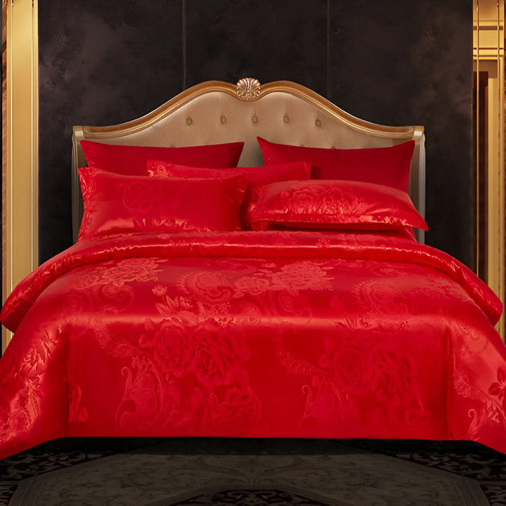 Skanto | SILKLOFT – Elegant Satin Jacquard Sengetøysett
