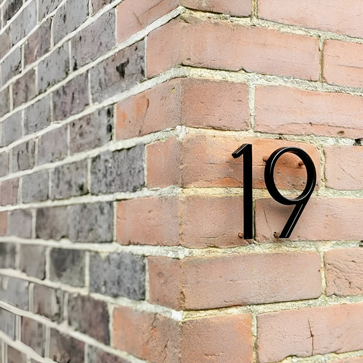 Skanto | Svart Full House Number - Husnummer Moderne - Husnummer Skilt
