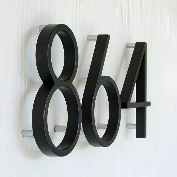 Skanto | Svart Full House Number - Husnummer Moderne - Husnummer Skilt