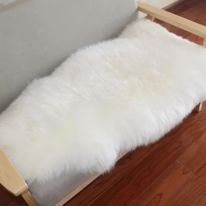 Skanto | ShearLuxe Faux Fur Teppe – Myk Imitasjon Saueskinn for Hjemmedekorasjon