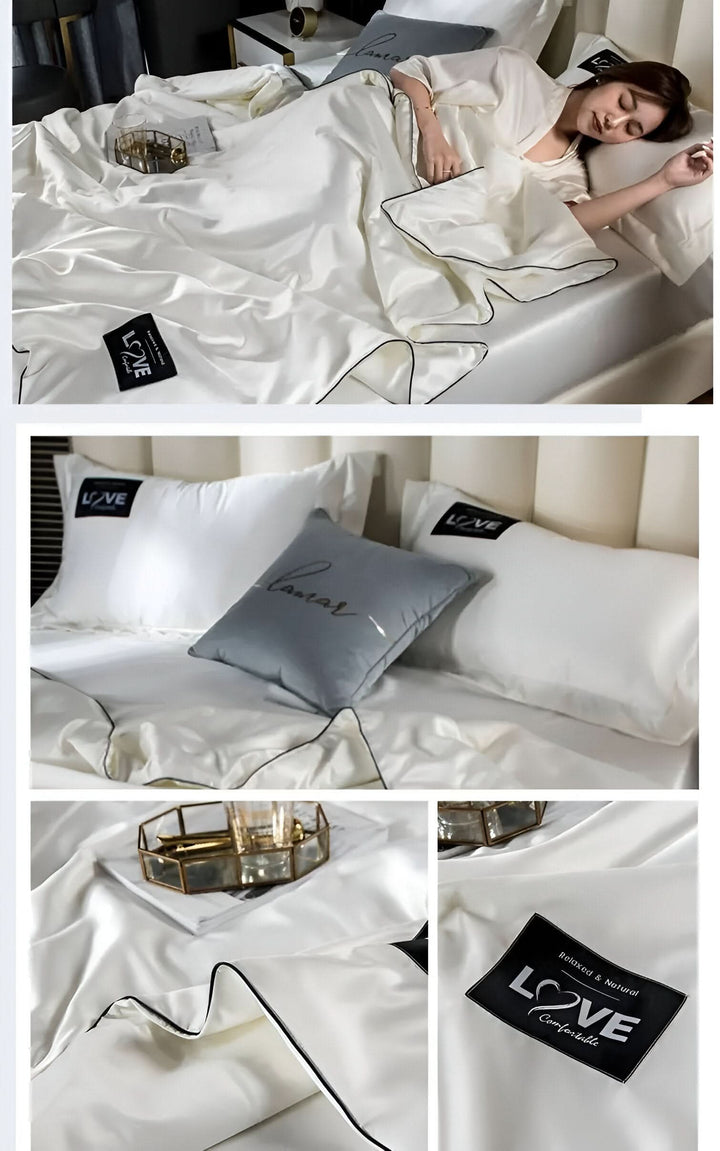 FLUFFINA – Premium-Satin-Seiden-Bettwäsche