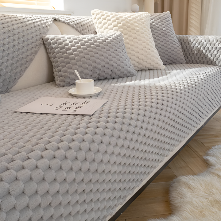 Skanto | Honeycomb Sofa Cover – Non‑Slip Stain‑Resistant Couch Protector
