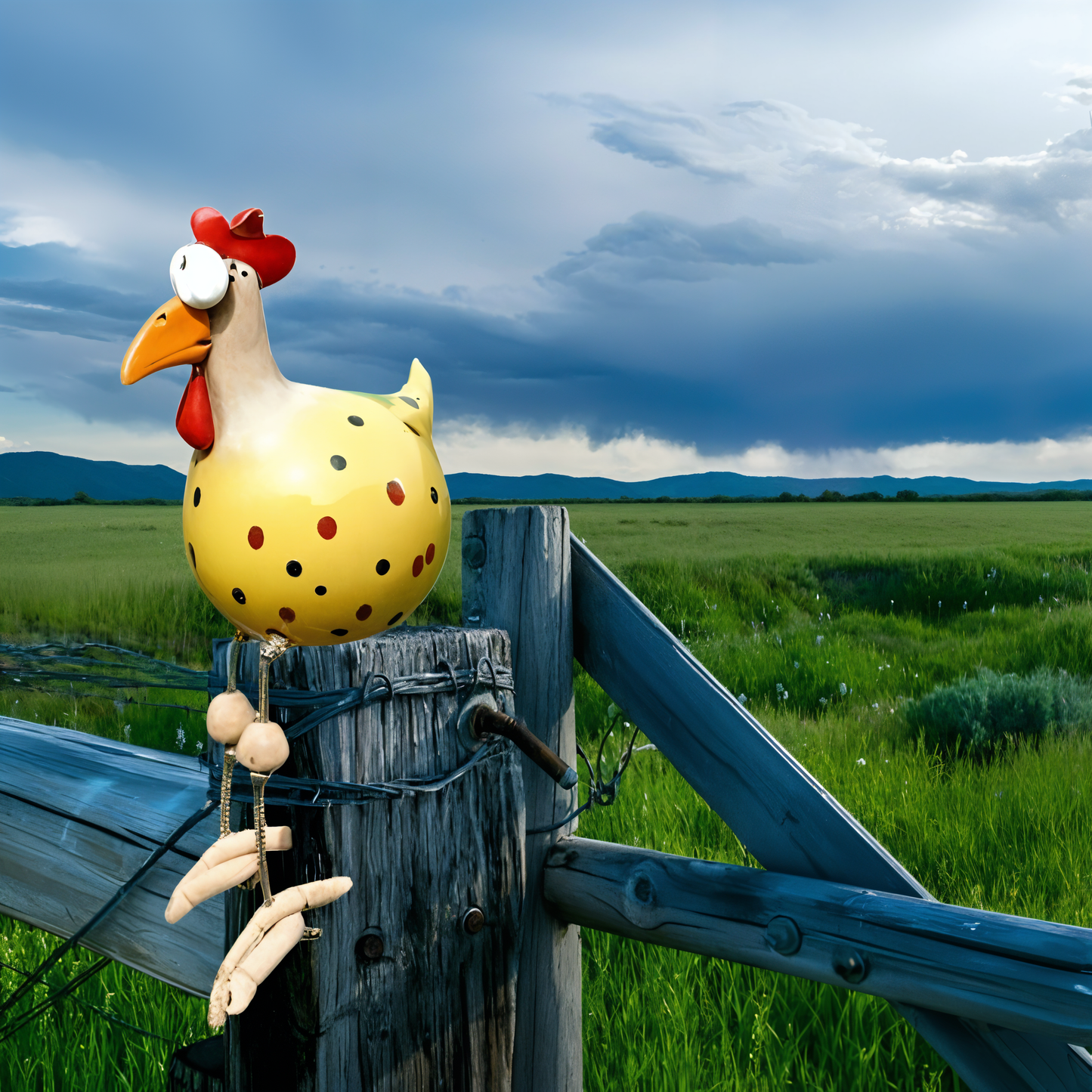 Norvo | Haan Hagefigur med Store Øyne Laget av Værbestandig Harpiks