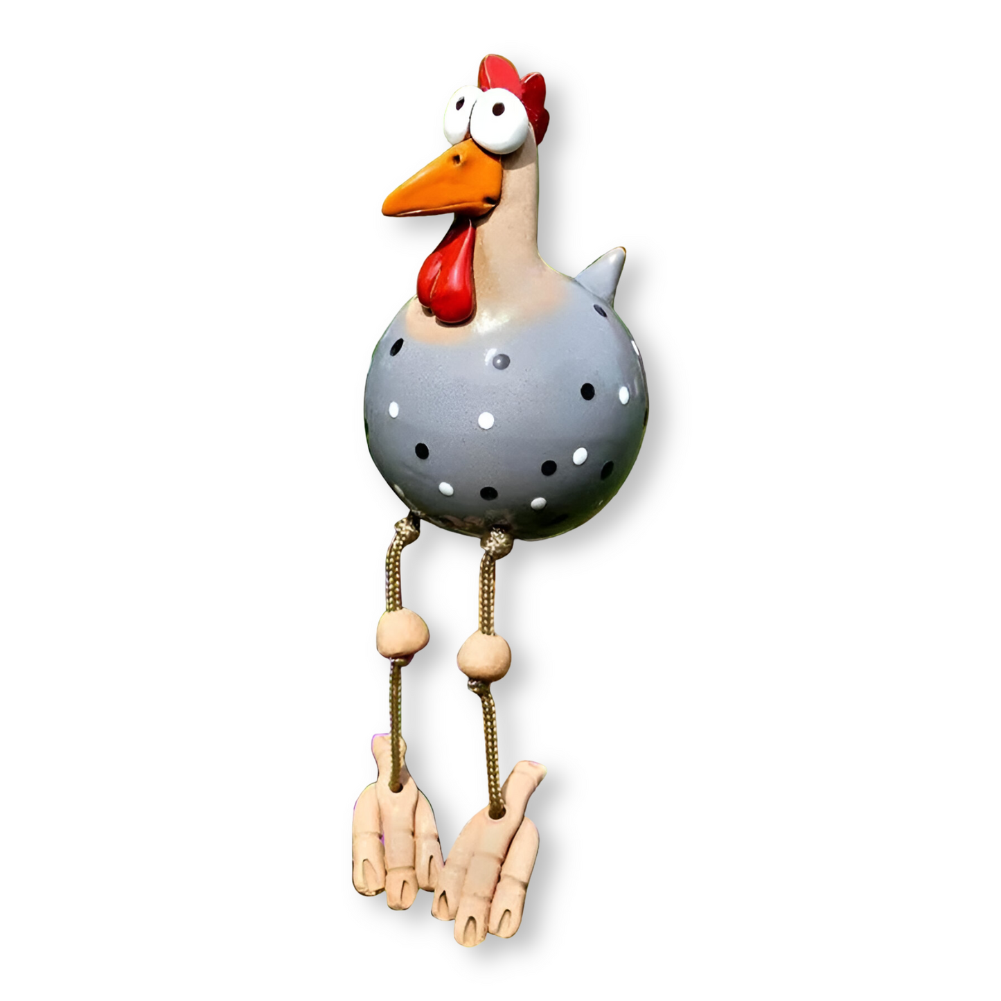 Norvo | Haan Hagefigur med Store Øyne Laget av Værbestandig Harpiks