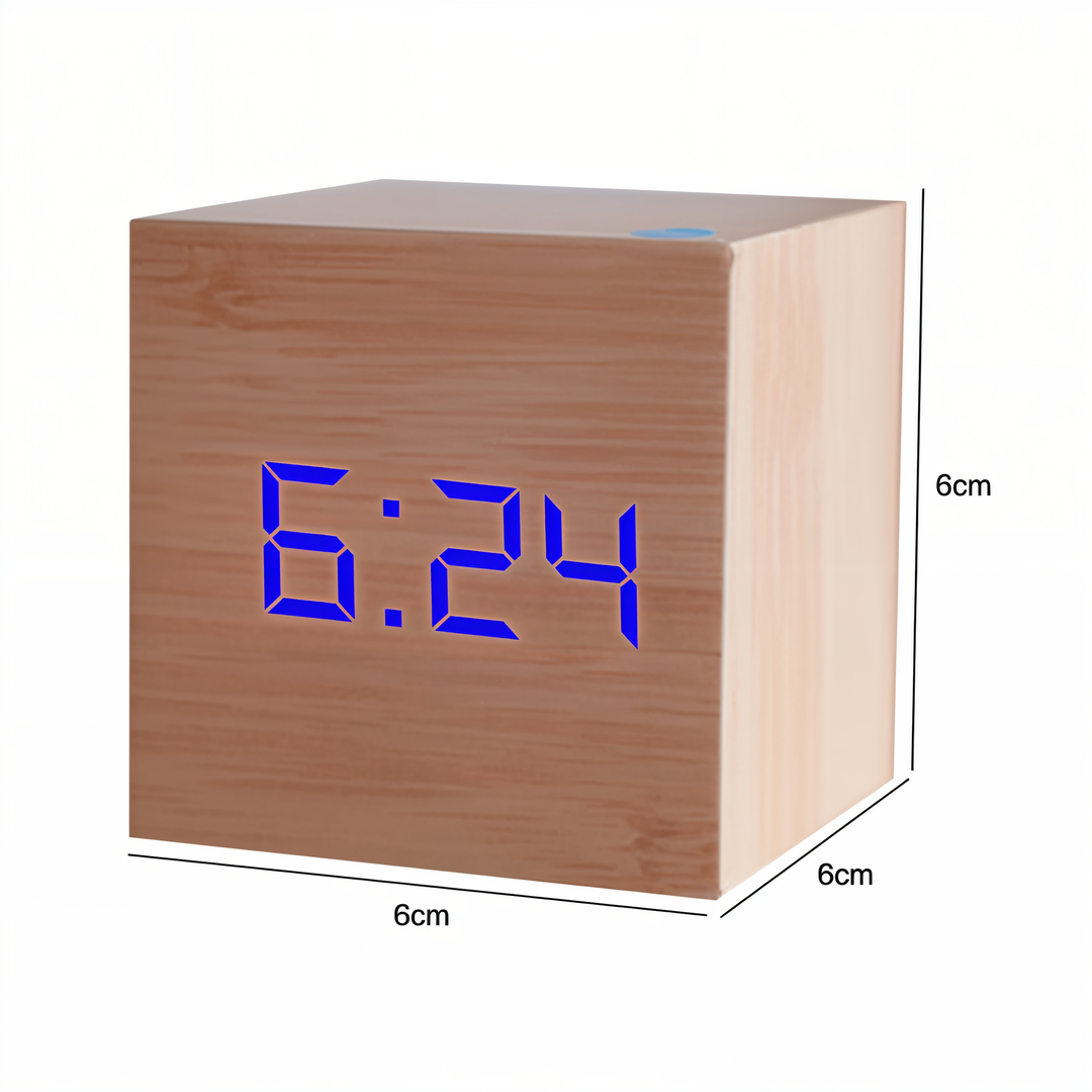 Skanto | Digital LED Klokke - Kubeklokke - Treklokke