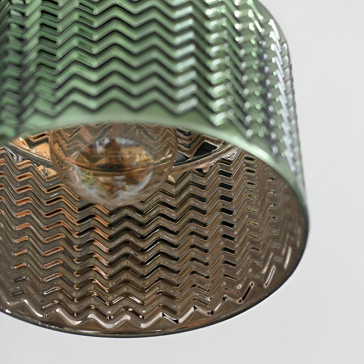 Skanto | Justerbar LED Vegglampe i Ribbete Glass i Skandinavisk Design