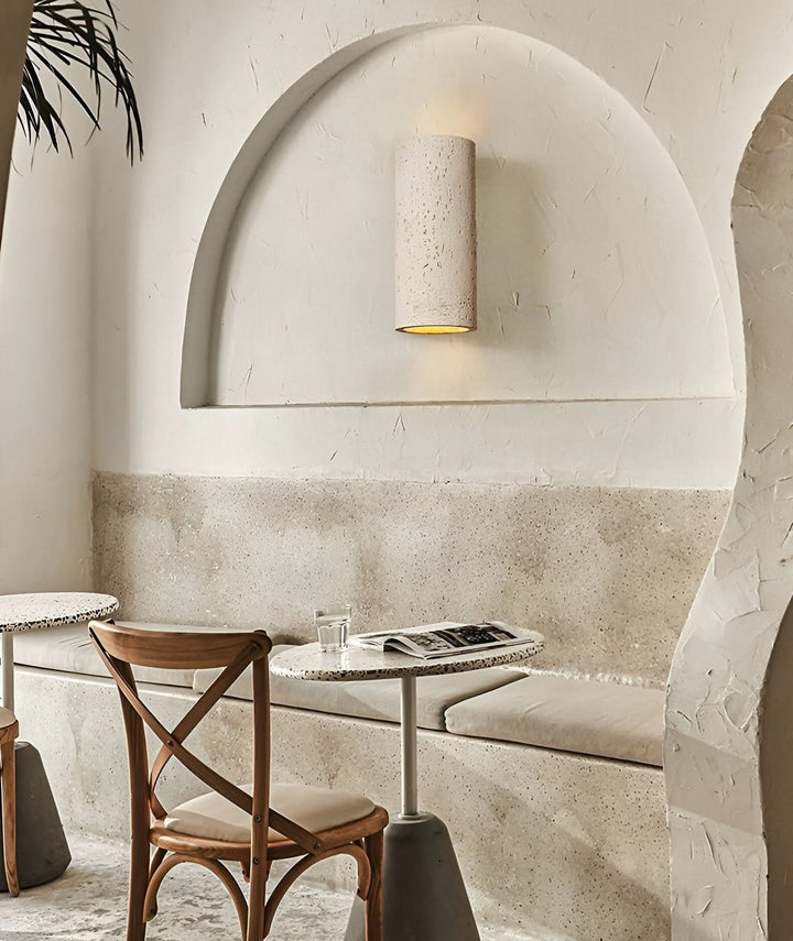 Skanto | StoneBeam LED Sylindrisk Vegglampe – Innendørs/Ute