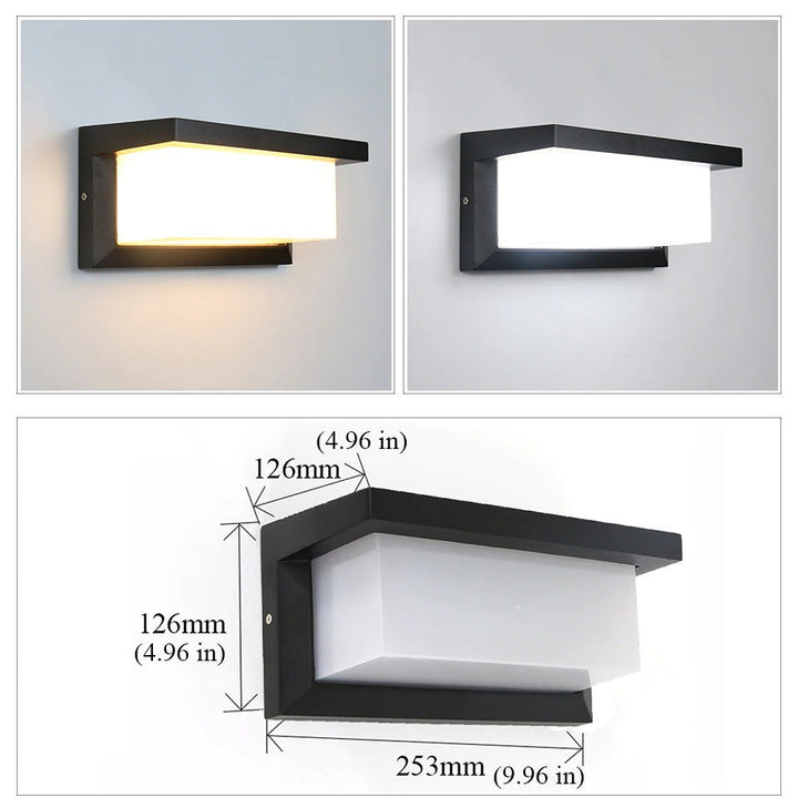 Horisontal LED Utendørslampe | Skanto