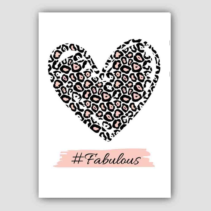 #Fantastisk plakat med rosa leopardtrykk