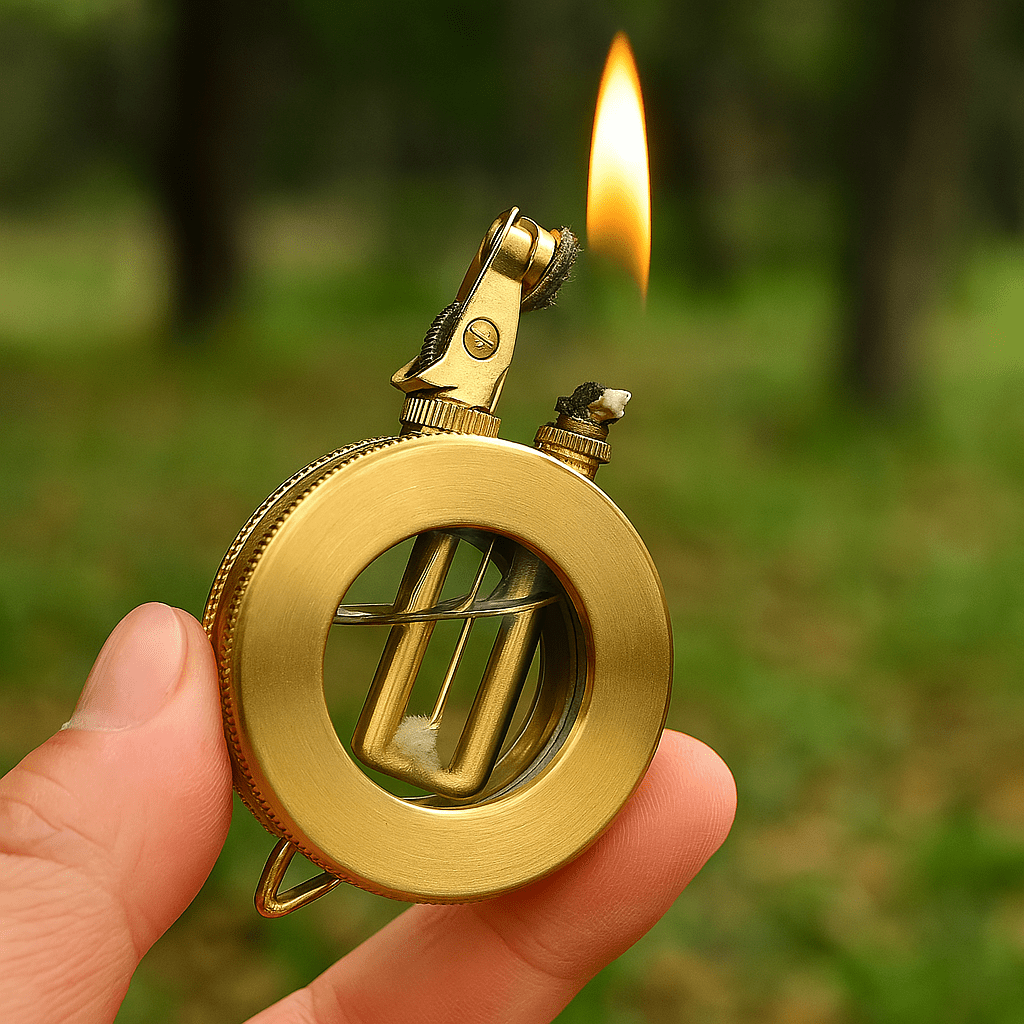 Skanto | Retro storm lighter med robust metallkabinett