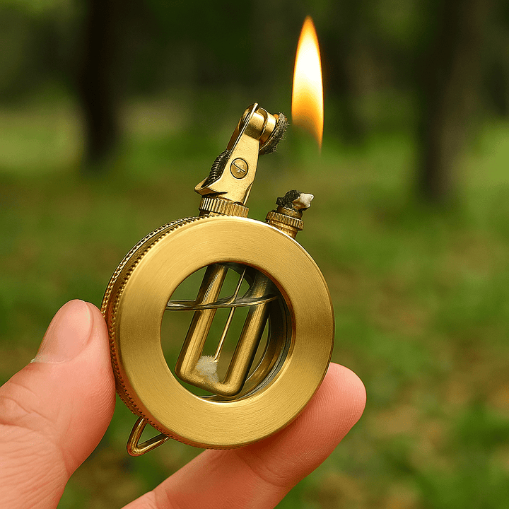 Skanto | Retro storm lighter med robust metallkabinett