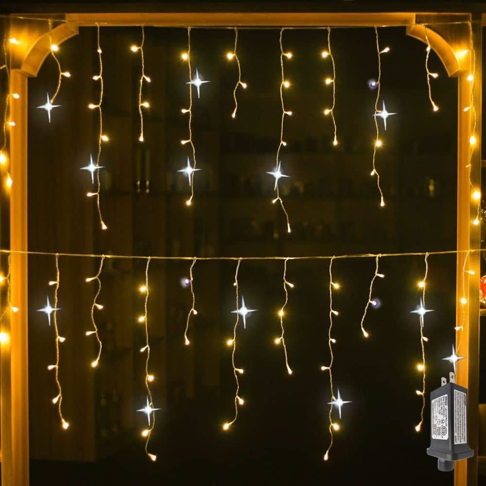 Skanto | LED Hage Gardin 4 × 0.6 m med værbestandig design