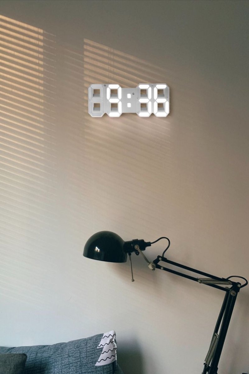 GlowLuxe - Stilfull 3D LED Veggklokke | Skanto