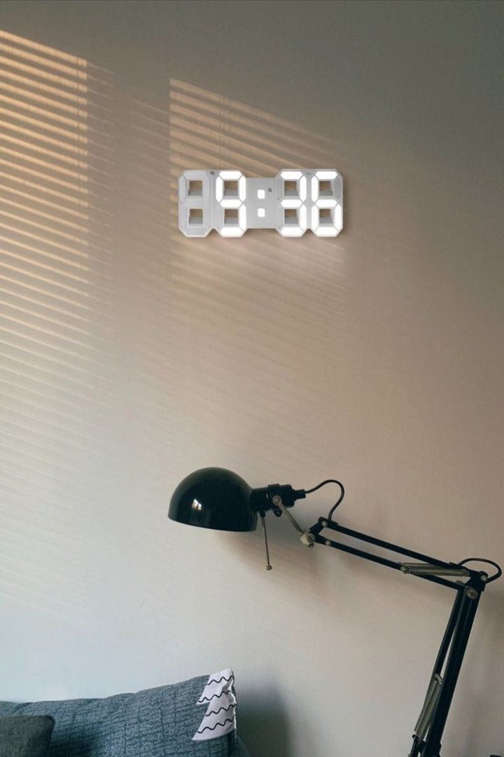 GlowLuxe - Stilfull 3D LED Veggklokke | Skanto