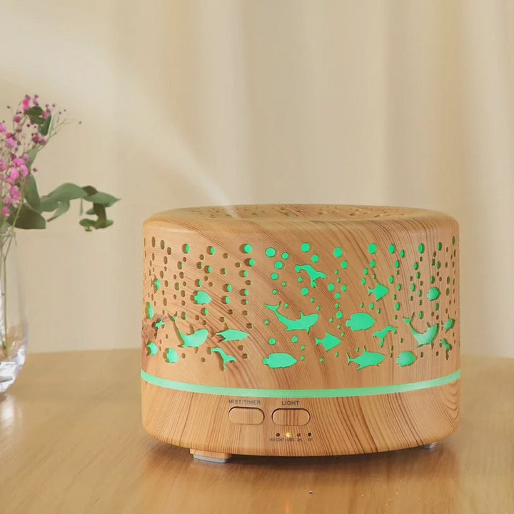 Skanto | Ultrasonisk Aroma Diffuser Luftfukter med Fjernkontroll