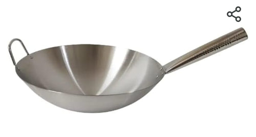 Skanto | Rustfritt Stål Wok Stekepanne