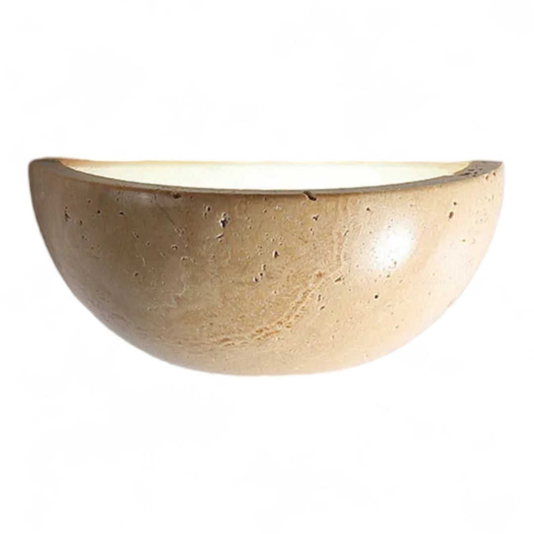 Half-Round LED Wabi-Sabi Wall Lamp - ZenGlow | Skanto