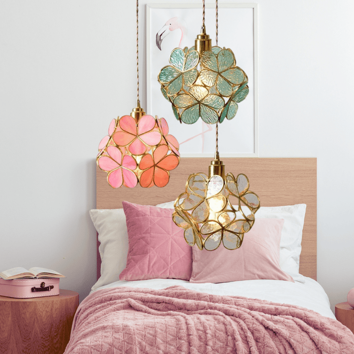 Skanto | Moderne Blomsterform Glass LED Pendellampe