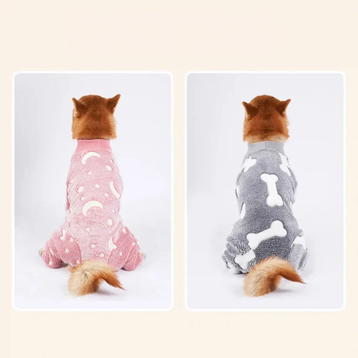 Varmere Hundepysjamas for vinteren fluffy og stretchable Skanto