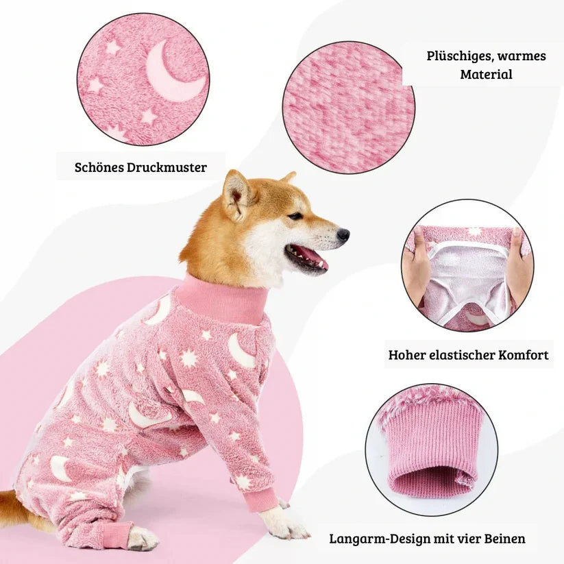 Varmere Hundepysjamas for vinteren fluffy og stretchable Skanto