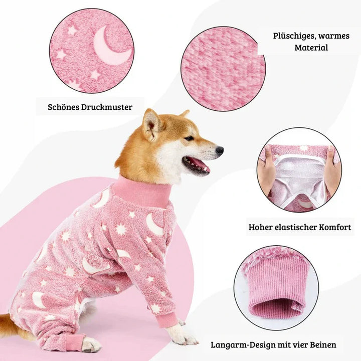 Varmere Hundepysjamas for vinteren fluffy og stretchable Skanto