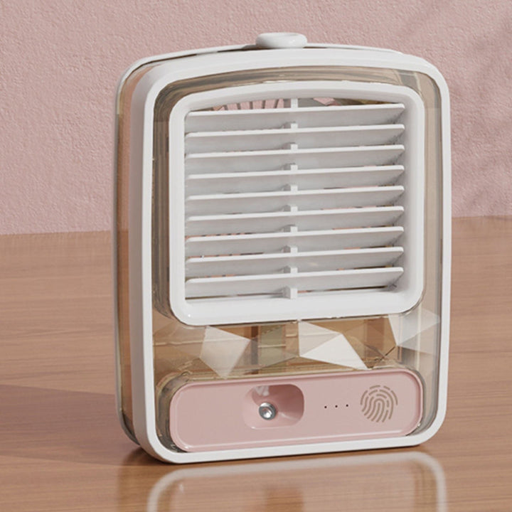 Vannkjølt skrivebordsvifte, med humidifier spray - Ulike farger | Skanto