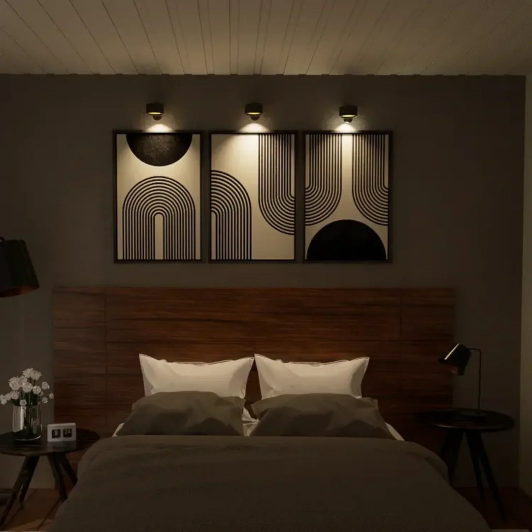 Skanto | Vegglampe Trådløs Justerbar Oppladbar LED Lampe
