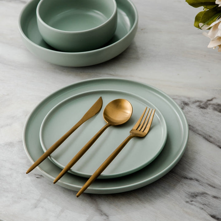 Skanto | Minimalistisk Rustfritt Stål Bestikk Elegant Enkelhet