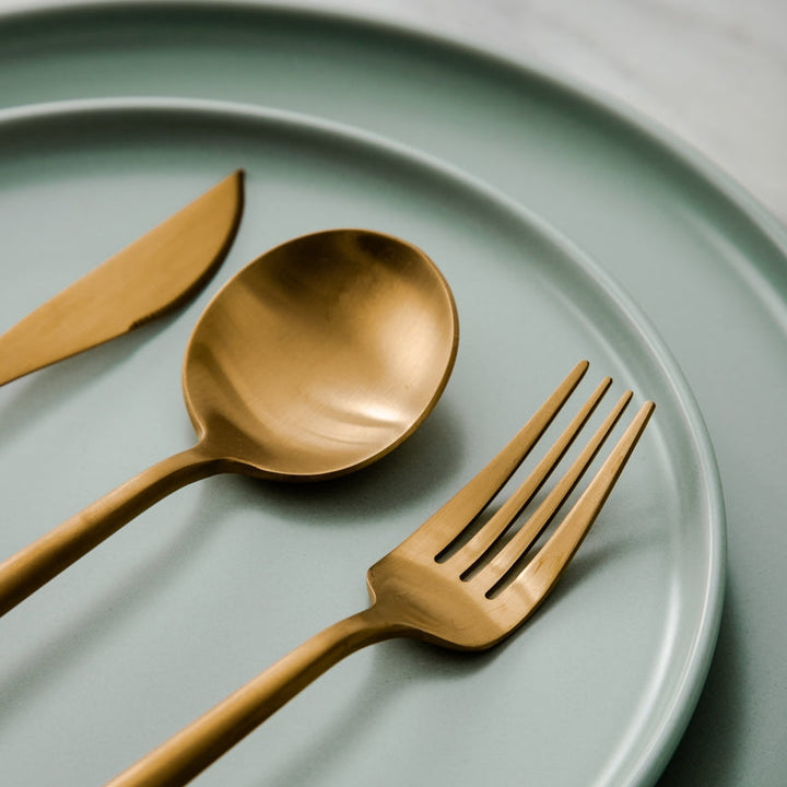 Skanto | Minimalistisk Rustfritt Stål Bestikk Elegant Enkelhet