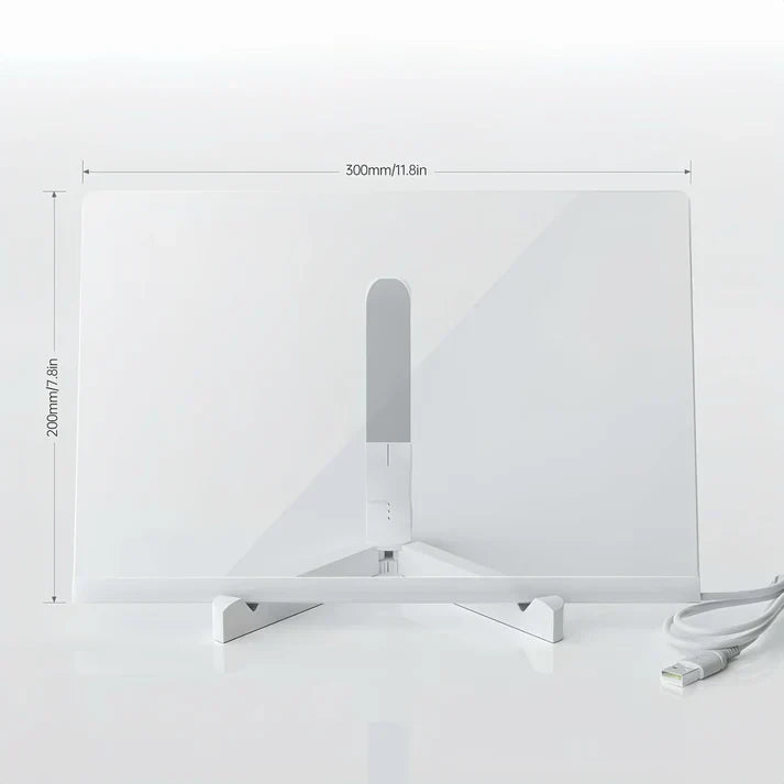 Skanto | IllumiWrite LED Skiltbrett – Gjenbrukbart Lysbrett for Kreative Sinn